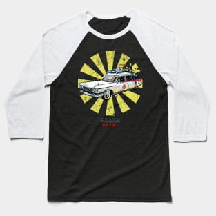 Ghostbusters Ecto 1 Retro Japanese Baseball T-Shirt